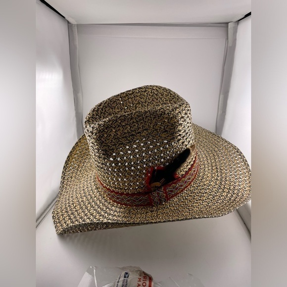 RIO GRANDE Men Size 58 (7 1/4) San Francisco Hat Co Hard Straw Cowboy  Hat‌‌‌‌‌ - Picture 7 of 13